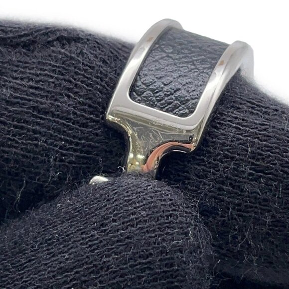 HERMES Orump Ring Size PM/S Epsom/Metal Black - Picture 5 of 10